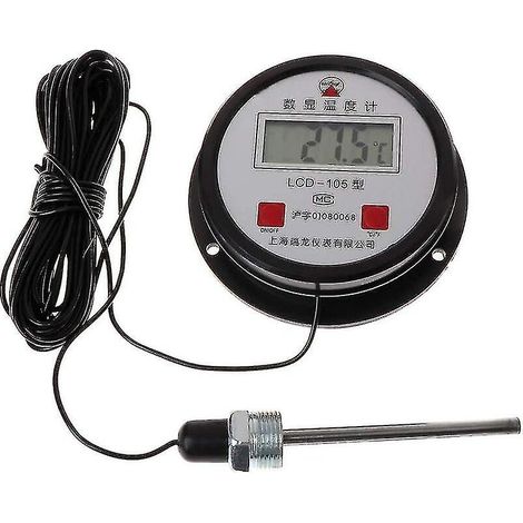 High Temperature Industrial Digital Thermometer With 10m Probe (1/5)