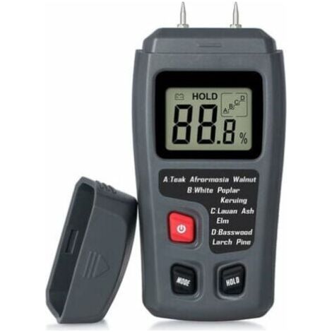 VURAHOME - Testeur D'Humidité Du Bois Portable Testeur D'Humidité Lcd Pour Détecteur D'Humidité Du Bois Pour La Mesure De L'Humidité Du Papier De Bois De Chauffage (1/5)