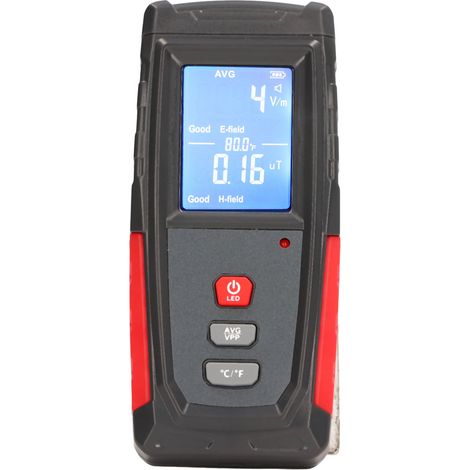 Automatisches Elektromagnetfeldmessgerät für Kunststoffe, mit Alarmfunktion, EMF-Prüfung, 3,7 V, 600 mAh