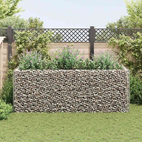 Arriate de gaviones de acero 270x90x100 cm vidaXL (1/5)