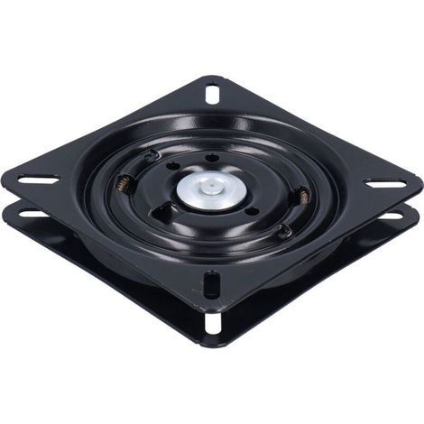 – Base de plateau tournant 7 pouces – Acier laminé à froid – Rotation 180° silencieuse – Pour chaises de bar et bureaux-Crezuo (1/4)