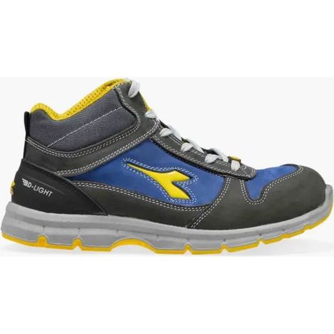 Scarpe antinfortunistiche Diadora Run ll High S3 ESD SRC - 45 - Grigio/Blu (1/5)