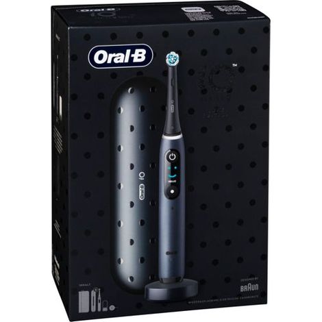Braun Oral-B iO Series 9 Luxe Edition, Elektrische Zahnbürste ,schwarz, Black Onyx (1/2)