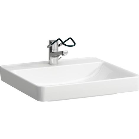Lavabo PRO LIBERTY 600 x 550 mm, sans obstacle avec trou pour robinet, sans trop-plein blanc LAUFEN
