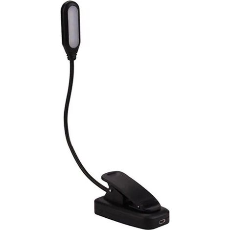Lampe de lecture pour livre - Lampe de chevet - Lampe de lecture rechargeable par USB - Trois vitesses réglables - Rotation  SANPIE (1/4)