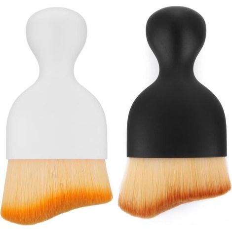 Brosse à poussière intérieure sans Rayures, 2 pièces, Brosse Douce de Nettoyage intérieur de Voiture Brosse de détail de Voiture (1/4)