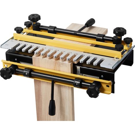 Gabarit à Queue d'Aronde Largeur 310 mm Gabarit de Défonceuse à Queue d'Aronde Outil de Menuiserie pour Tenons et Mortaises, Fabrication Meubles en Bois, avec Fraise 12,7 mm, Alignement Précis (1/5)