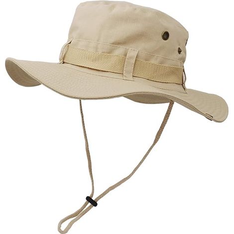 Chapeau de brousse, chapeau de protection solaire à large bord pour l'extérieur, chapeau de brousse double couche de style (1/5)