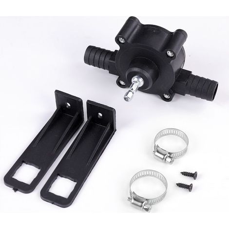 Bomba de agua portátil mini accionada por taladro eléctrico, bombas manuales para motores diésel, aceite, líquidos y agua, bombas de transferencia autocebantes, alta velocidad de bombeo. (1/4)