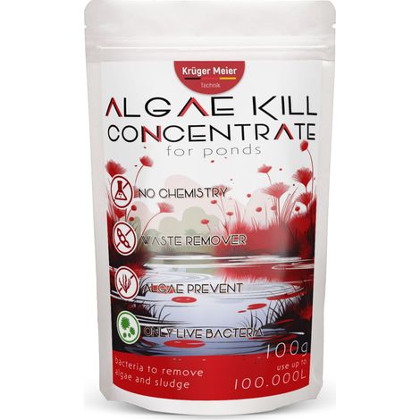 Kruger Meier Algae Kill 100g - preparato per alghe e sedimenti di fondo nei laghetti (1/5)