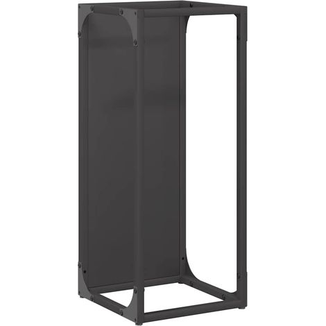 Maison Exclusive - Portant de bois chauffage noir 25x25x60 cm (1/5)