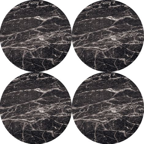 Juego de 4 manteles individuales redondos para mesas 4D, 33 cm - sumatra  Fieltro ecológico, impresión HD, lavable a 40 °C, Bertoni (1/5)