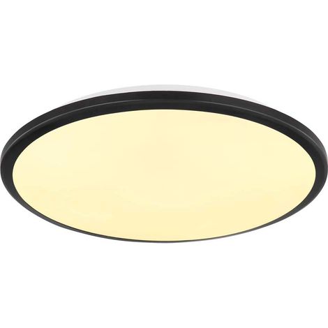 Deckenleuchte Wohnzimmerleuchte Deckenlampe Küchenleuchte schwarz LED D 35 cm