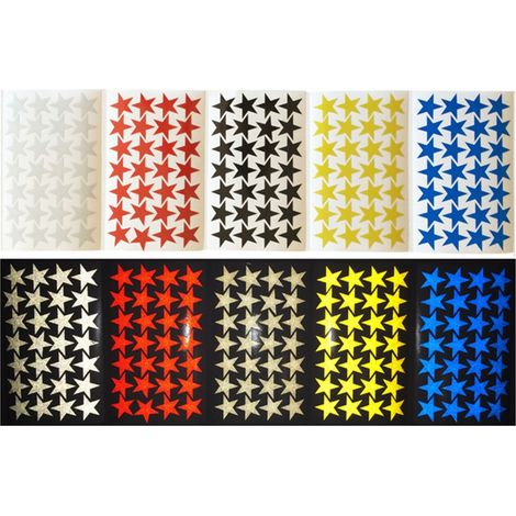 Stelle adesive riflettenti scotchlite 3M in vari colori Colore - Nero (1/3)