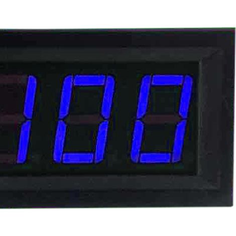 Voltmètre numérique 0,56 po, testeur de tension à 3 fils, affichage LED, 0-100 V, accessoire bleu (1/2)