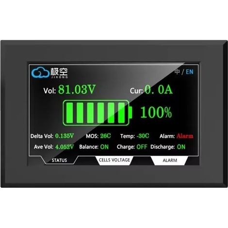 Heimspeichersystem, aktiver Energieausgleich, V19 Wechselrichter-BMS, 4,3-Zoll-LCD