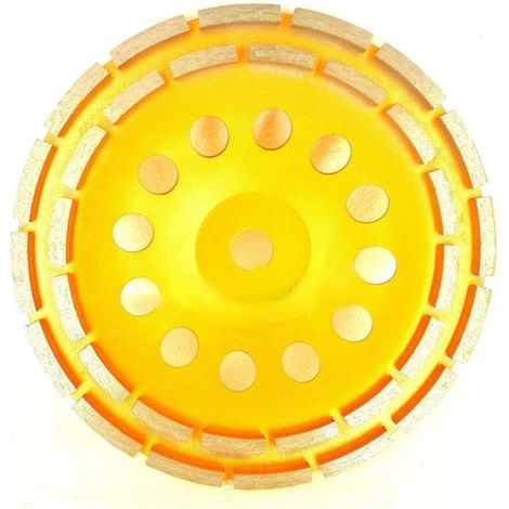 Disque diamant 230mm – Alésage 22,23mm – Double rangée pour ponçage béton, pierre, granit – Performance durable pour professionnels (1/5)