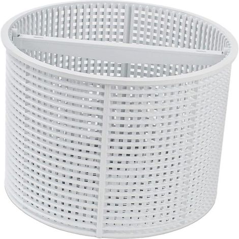 Reinigung von Skimmerkörben, Laub und anderen Kleinigkeiten für Schwimmbecken, Schwimmbadzubehör, Filterkorb vergraben, Ersatzfilter für Schwimmbecken, weiß