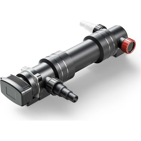SunSun CUV-636 Stérilisateur Clarificateur bassins/étang - débit max. 7000 l/h - avec Lampe rayons UV-C 36 W + Miroir inox + Aimants - pour Poissons et plantes aquatiques - Cours d’eau en hélice
