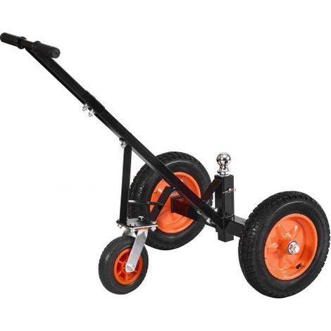 Plataforma para Remolque, Capacidad de Peso de 454 kg, Carrito de Acero al Carbono de Ajustable en Altura de 425 mm y 560 mm, Bola de 50,8 mm, Neumáticos de 355,6 mm, para Mover Remolques (1/5)