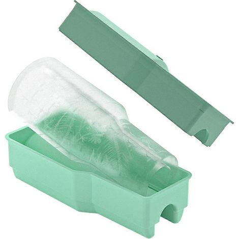 Moule à glaçons carrés réutilisable avec couvercle, idéal pour whisky, boissons et café (vert). (1/5)