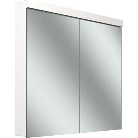 Schneider LOW plus LED armoire de toilette, 2 portes 40/40cm,