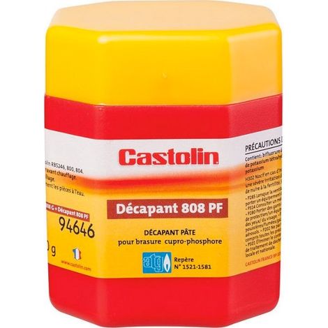 Castolin – Décapant pour baguette brasure cupro-phosphore 200g – Protège contre l'oxydation – Facilite le mouillage – Pour soudures précises
