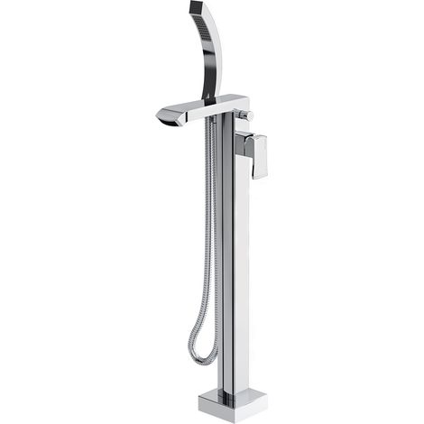Bristan Descent Freestanding Bath Shower Mixer Chrome + Shower Head (1/3)