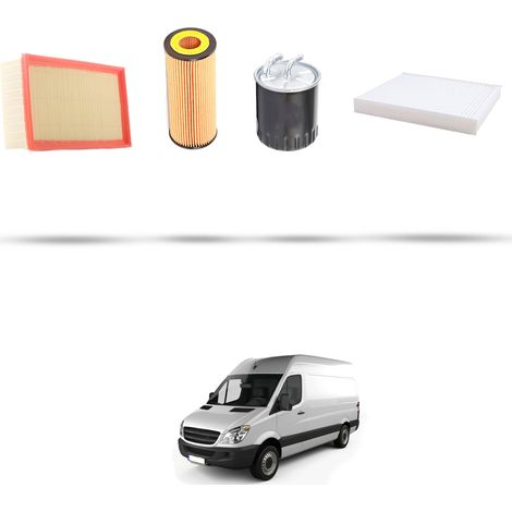Kit tagliando 4 filtri compatibile con Mercedes Sprinter II (906) 211 CDI 80kw Dal 2006 al 2009 (1/5)