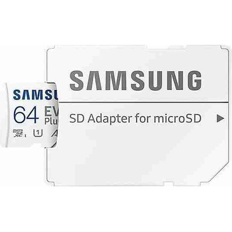 SAMSUNG-MB-MC64SA TARJETA MICROSD EVO Plus 64GB SAMSUNG-MB-MC64SA HANWHA