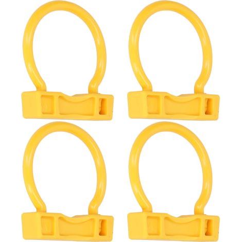 4 anneaux de nez en nylon jaune haute élasticité légers pour bovins ferme (1/5)