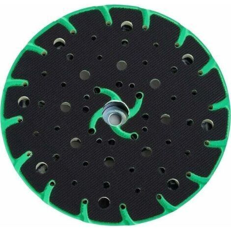 Plateau de 150 mm avec aspiration des poussières - Filetage M8 - Compatible avec les ponceuses orbitales aléatoires Festool de 150 mm-Chrom (1/5)