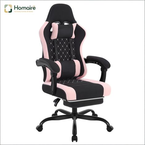 Esszimmerstuhl aus Textil und schwarzem Metall 70 x 70 x 127 cm HOMAIRE (1/5)