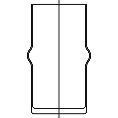 Ideal Standard JADO Vaso de repuesto, para juego de escobilla de inodoro, vidrio opal, H960642NU