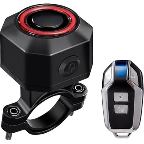 Alarme De Velo Antivol, Alarme de vélo à détection de Vibrations avec télécommande, Alarme Moto sans Fil avec capteur de Mouvement antivol sans Fil 110 DB pour vélo Electrique,Moto,Scooter