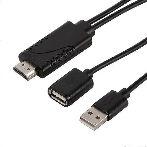 Câble adaptateur HDMI mâle vers USB femelle 1080p pour téléviseurs HD et appareils Android et iOS (1/5)