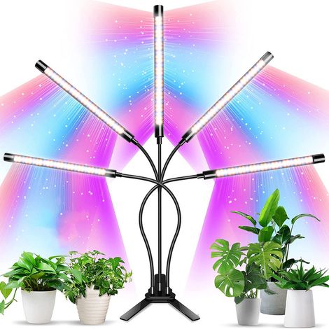 150W LED-Pflanzenlampe, Vollspektrum, 3/9/12h Timer, 10 Intensitätsstufen, 3 Modi.