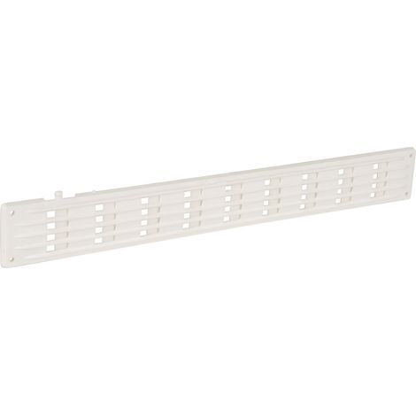 Nicoll – Grille aération VMC rectangulaire plate 40x300mm – Pose à visser ou coller – Pratiquement incassable – 1PF300