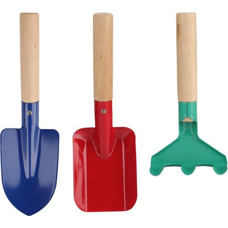 Outils de jardinage pour enfants : pelle à mer, ensemble de fournitures pour creuser du sable, outils de plantation et de culture pour fleurs et plantes en extérieur (1/4)