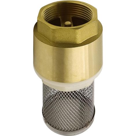 Robinet à pied en laiton clapet anti-retour 1 / 2 "avec crépine en acier pour pompe à eau (1/5)