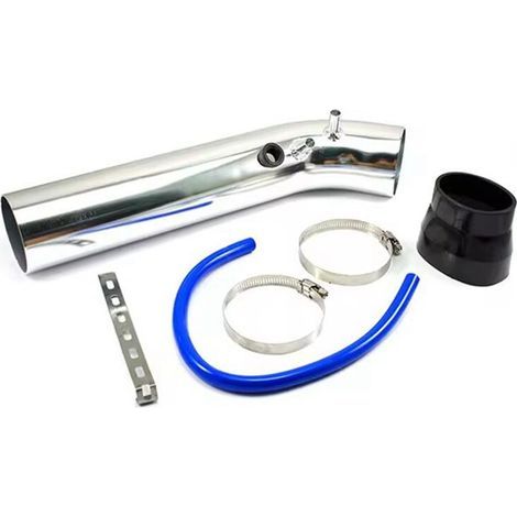 Kit de conversion universel pour tuyau d'admission automobile de 3 pouces, tuyau d'admission en aluminium de 76 mm, argent. (1/3)