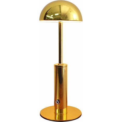 Lampe de table de barre rechargeable à LED Atmosphère simple moderne Veilleuse Top Tap Switch Three Gears (Jaune) (1/5)