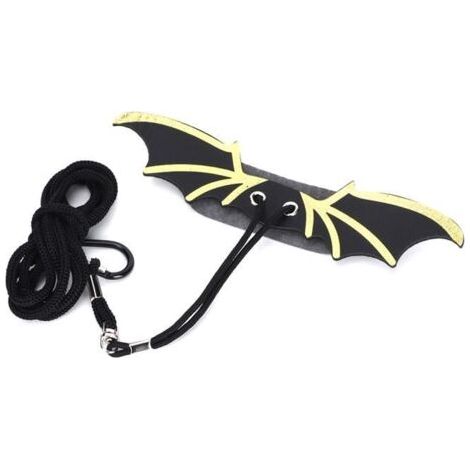 (Noir)OMABETA Harnais de lézard Harnais de marche réglable en cuir artificiel noir pour animaux de compagnie, Reptile, jardin outils (1/4)