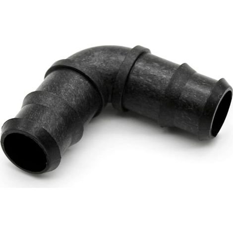 Raccord coude d'irrigation 25 pièces Tuyau simple 16 mm Connecteurs coude porte-caoutchouc Raccords hydrauliques à goutte pour tuyaux de jardin système d'arrosage potager (1/5)