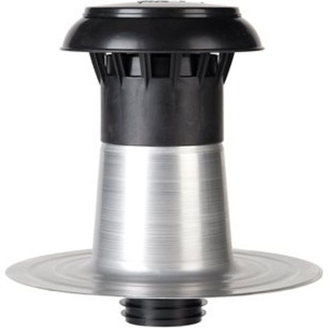 Burgerhout Bm vent 3000 Ventilation de toit en aluminium à double paroi avec capuchon en plastique 150 160 mm