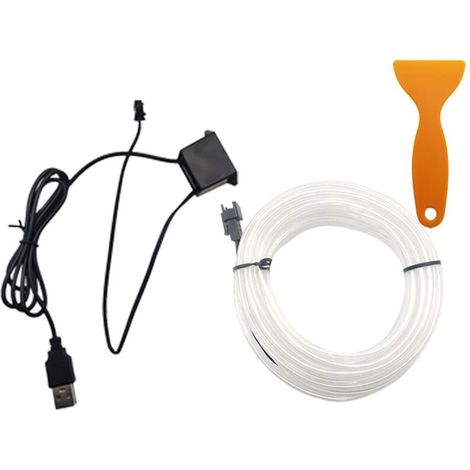 Lumières d'ambiance pour voitures LED froides personnalisables sans colle adaptées au tableau de bord, portes et levier de vitesse - KZQ (1/5)