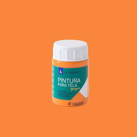 Vernice per tessuto Opaque To-05 arancione 35 ml La Pajarita, pittura ad applicazione diretta su tela (1/3)