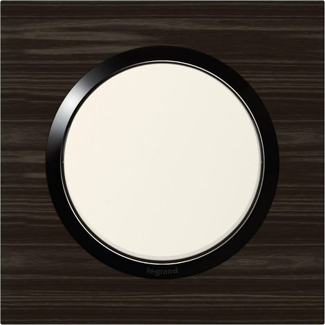 Piastra frontale singola Dooxie, LEGRAND, legno di ebano LEGRAND (1/4)
