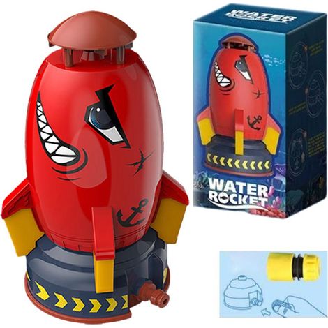 Arroseur fusée volante, arroseur spatial, jeu rotatif pour enfants Z0L2Rouge, raccords sans eau (1/5)