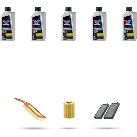 Kit tagliando 3 FILTRI e 5L OLIO compatibile con Bmw x5 (F15,F85) 4Oe 230kw dal 2015 (1/5)
